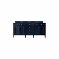 James Martin Vanities Brittany 72in Double Vanity Cabinet, Victory Blue 650-V72-VBL